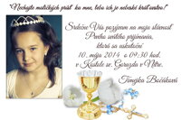 Pozvánka na 1.sv. prijímanie