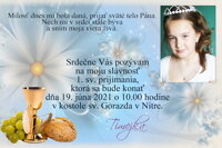 pozvánka na 1.sväté prijímanie 
