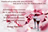 Narodeninová pozvánka na vašu narodeninovú oslavu