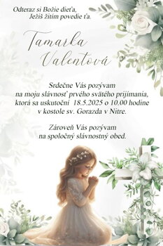 prvé sväté prijímanie  