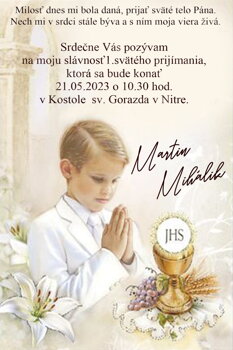 prvé sväté prijímanie  