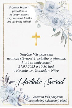 prvé sväté prijímanie  