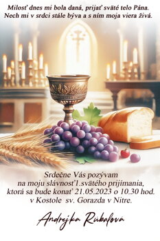 prvé sväté prijímanie  