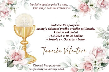 prvé sväté prijímanie  