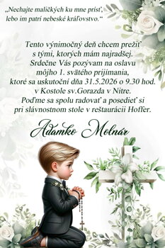 prvé sväté prijímanie  