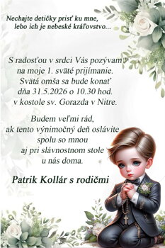 prvé sväté prijímanie  