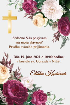 prvé sväté prijímanie  