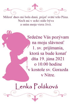 prvé sväté prijímanie  
