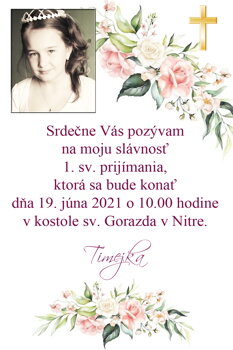 prvé sväté prijímanie  