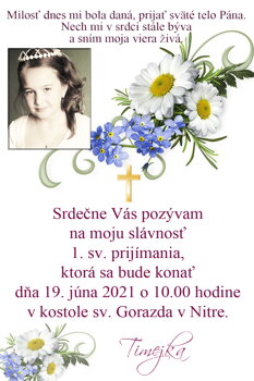 prvé sväté prijímanie  