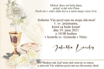 prvé sväté prijímanie  