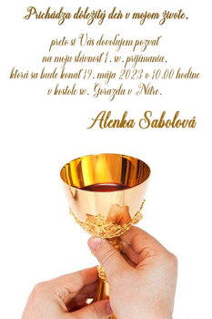 prvé sväté prijímanie  