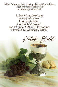 prvé sväté prijímanie  