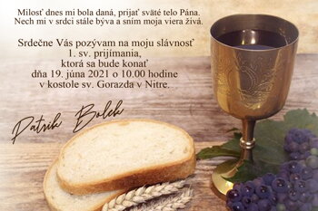 prvé sväté prijímanie  
