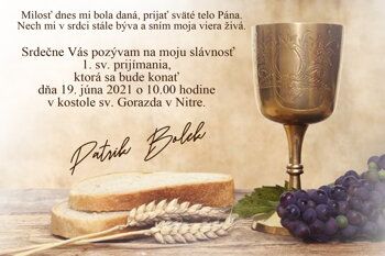 prvé sväté prijímanie 