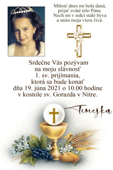 prvé sväté prijímanie  