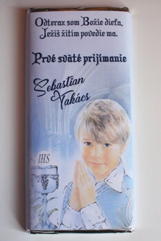 čokoládky s potlačou