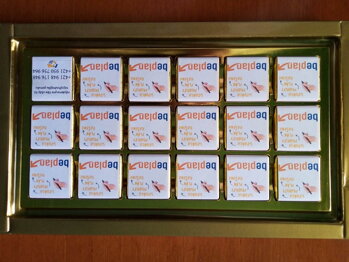 Čokoládky s potlačou 