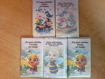 Čokoládky s potlačou 