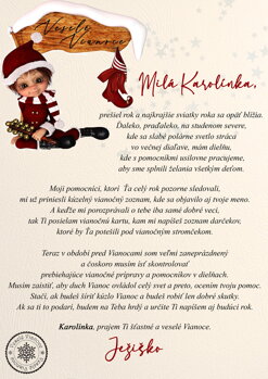 List Ježiškovi